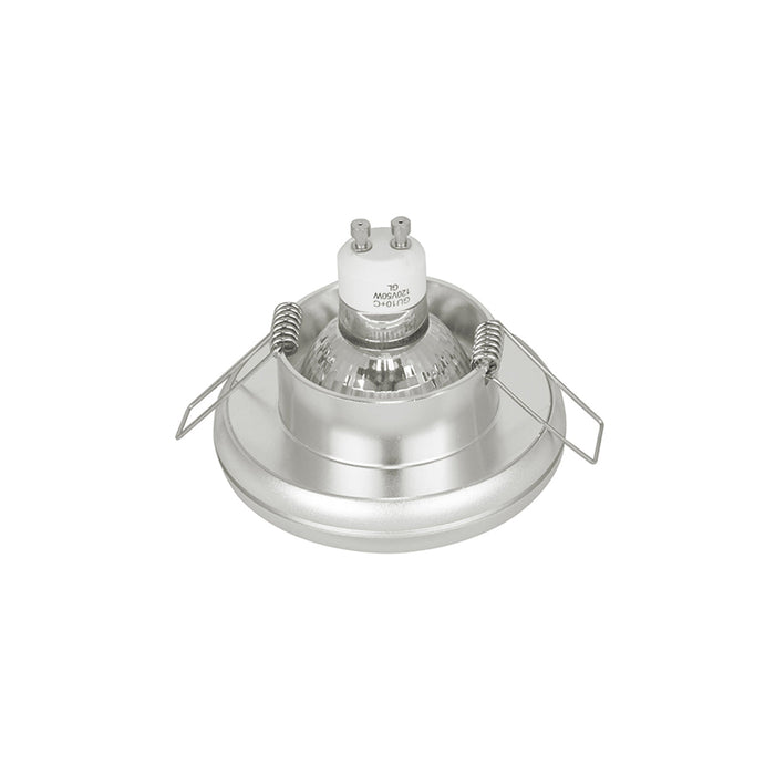 Kit 10 Bases Empotrado Spot Níquel Satinado 1 Luz MR16