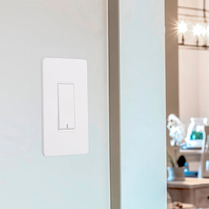 Interruptor de pared inteligente encendido y apagado vía WIFI, 2 Piezas