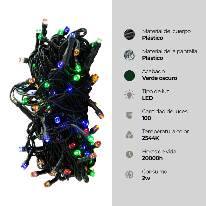 Tira navideña LED Luces de colores 120V 2w