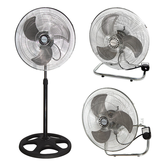 Ventilador de piso 18", 3 en 1, 3 velocidades