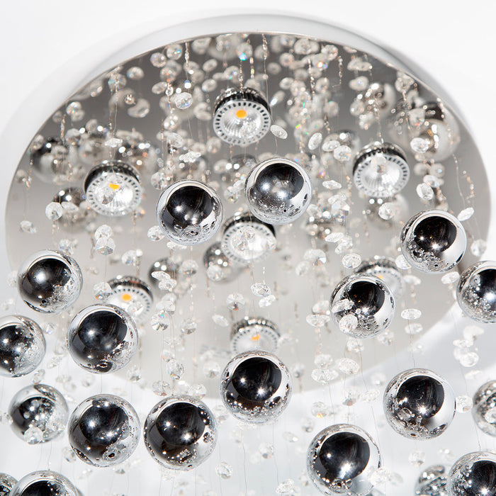 Lámpara Colgante Lumicentro Acabado en Cromo 50 W de 7 Luces