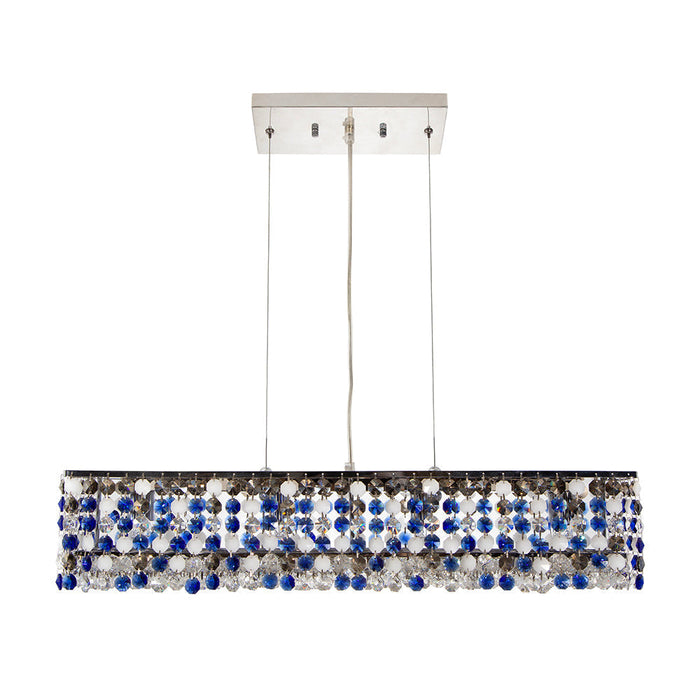 Lámpara Colgante Lumicentro Color Cromo de 40 W de 8 Luces