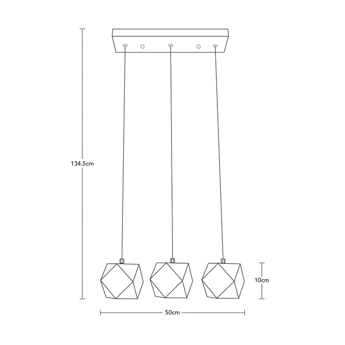 Lámpara Colgante LED Moderno Negro Luz Cálida  12w