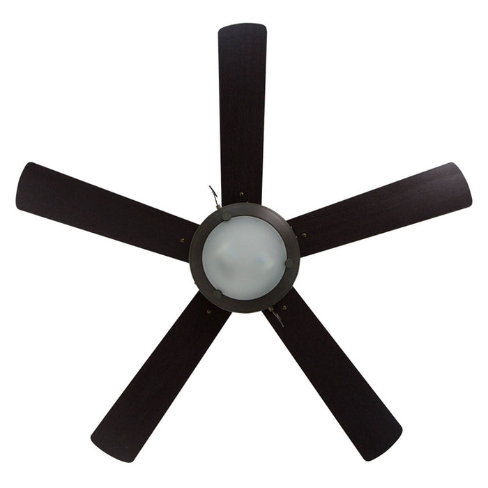 Ventilador Techo Chocolate Madera Oscura/ Caoba 2 Luces  52