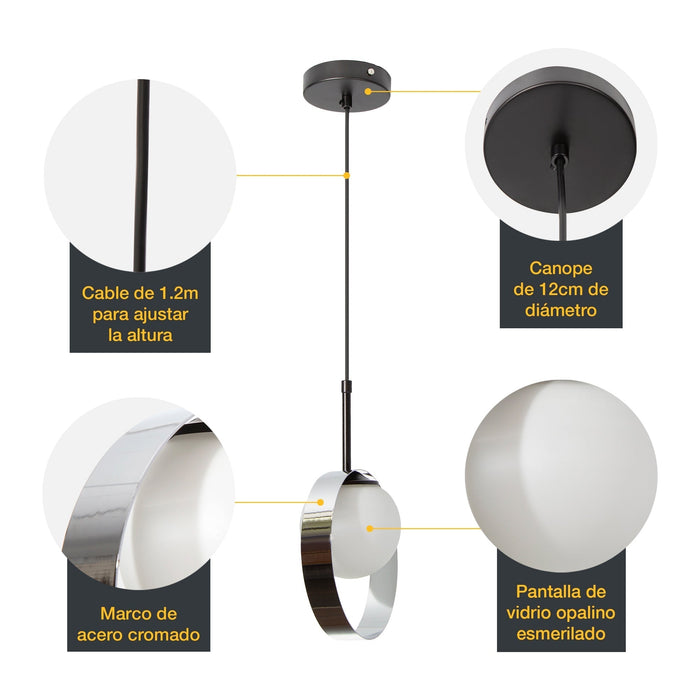 Lámpara Colgante Playful Romantique Blanco E27 40w 1 Luz