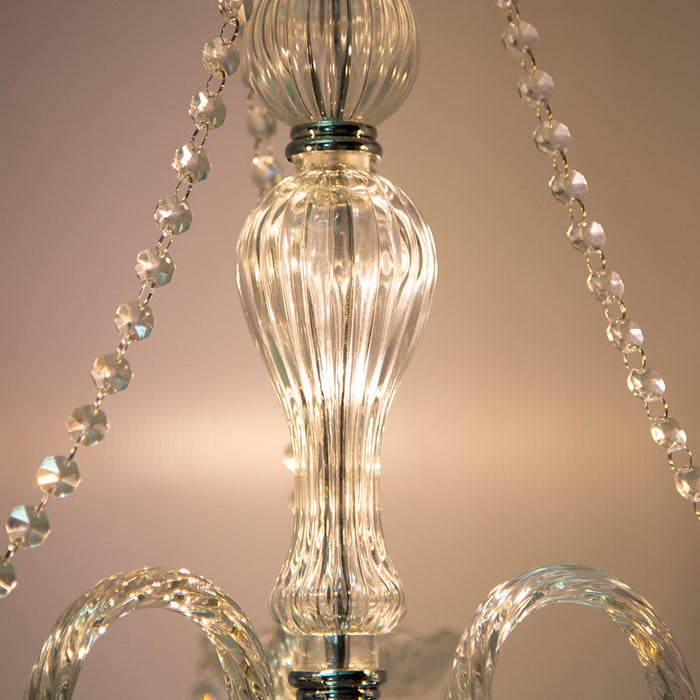 Lámpara Colgante Lumicentro Color Cromo 60 W de 3 Luces