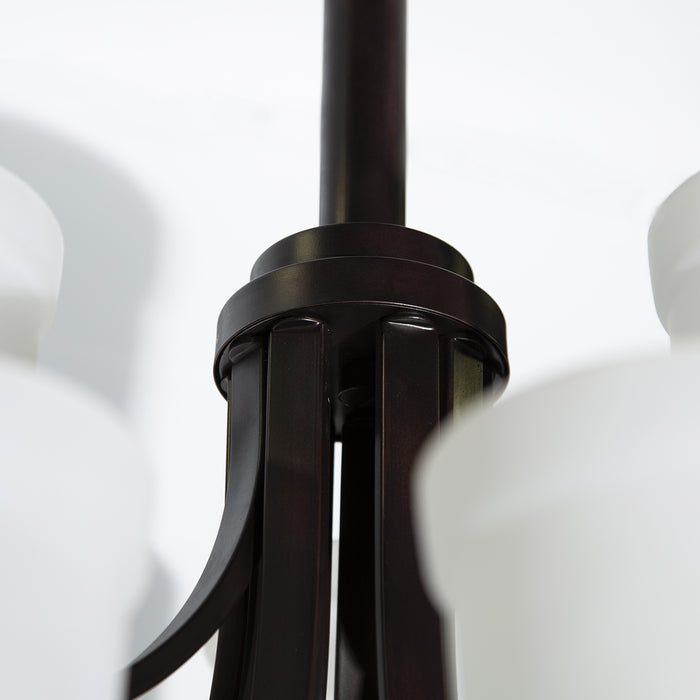 Progress Lighting Lámpara de araña 9 luces, bronce antiguo