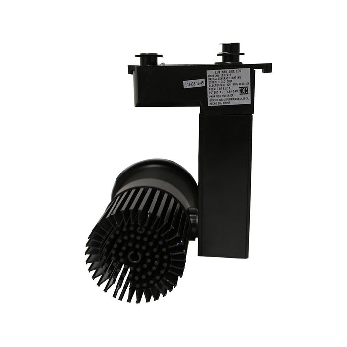 Kit 4 Lámpara de Techo Cabezal Dirigible Negro Led 24w