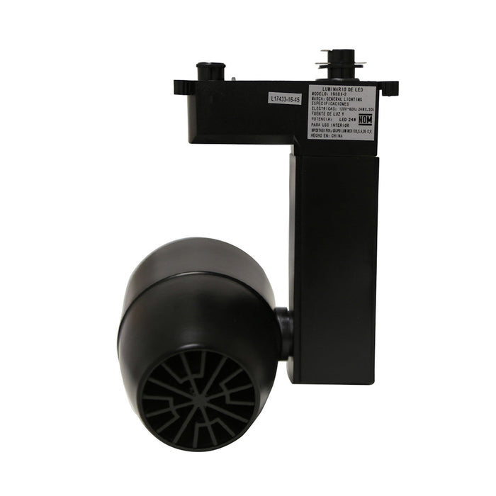 Kit 4 Lámpara de Techo Cabezal Dirigible Negro Led 24w