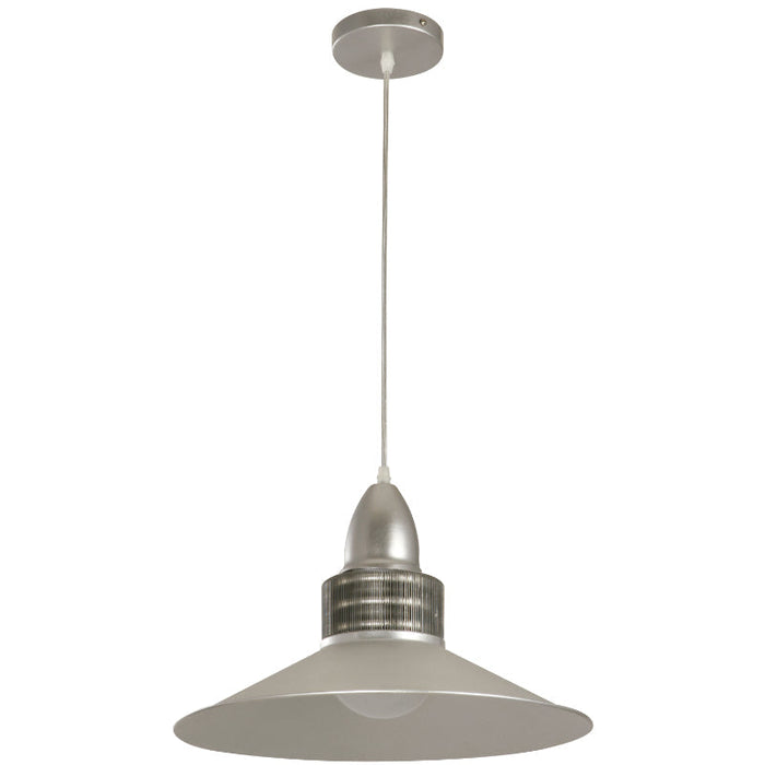 LAMP. COLGANTE PLATA 1LT E27 5000K (BOMBILLO LED 50W INCLUIDO)
