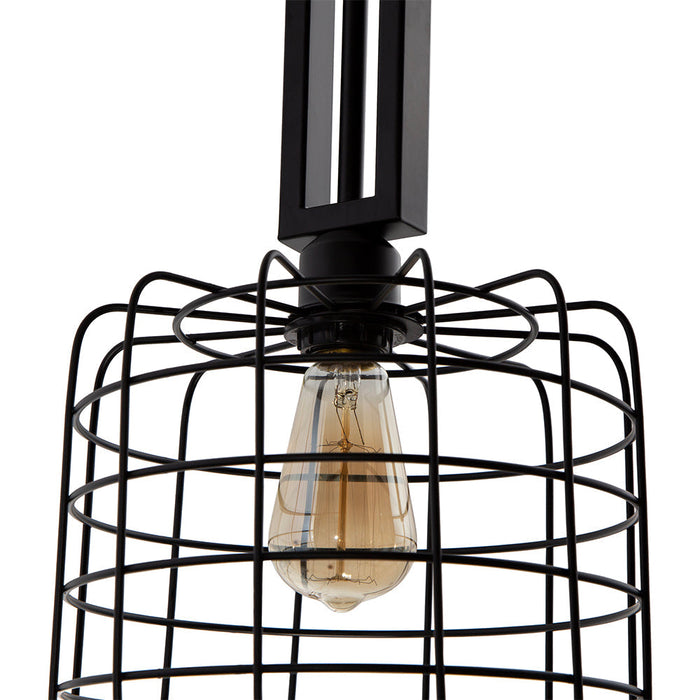 Lámpara Colgante Lumicentro Color Negro Mate de 1 Luz