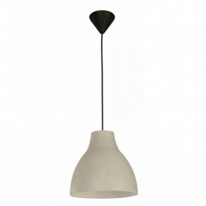 LAMP. COLGANTE GRIS 1L E27 25W