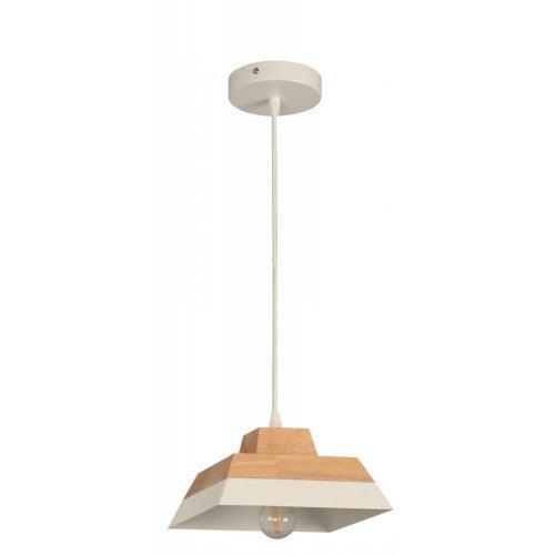Lámpara Colgante Blanco 1L E27 40W