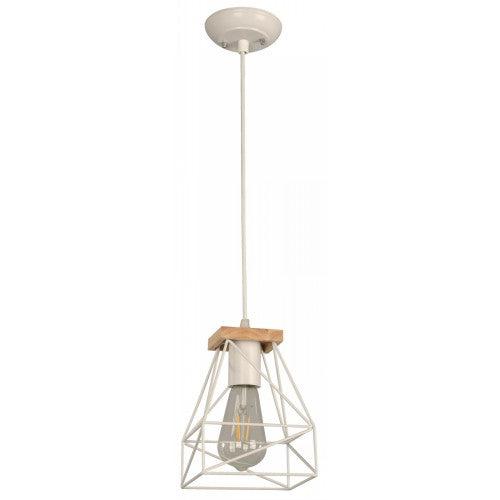 Lámpara Colgante Blanco 1L E27 40W