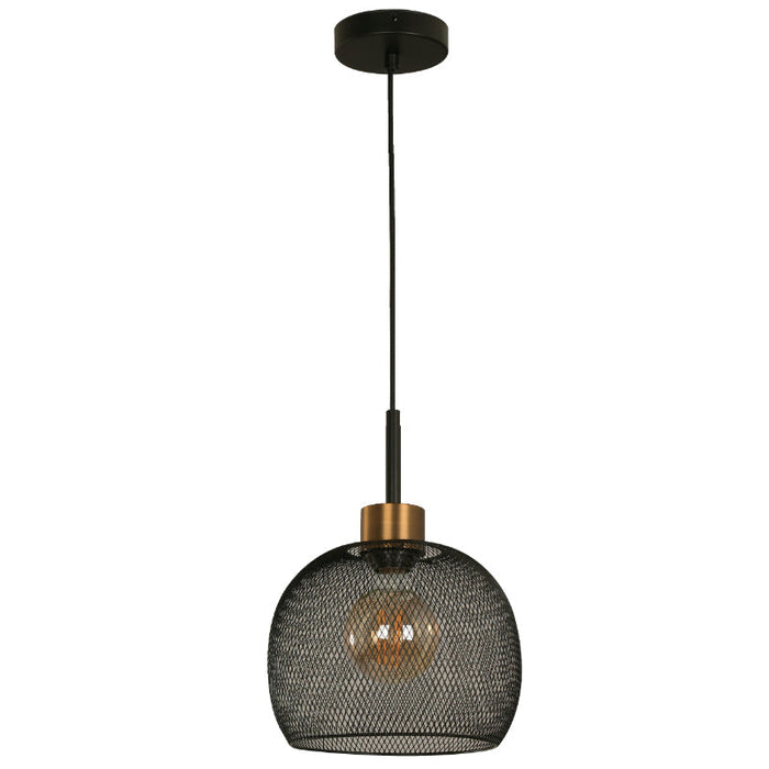 LAMP. COLGANTE NEGRO 1L E27 40W