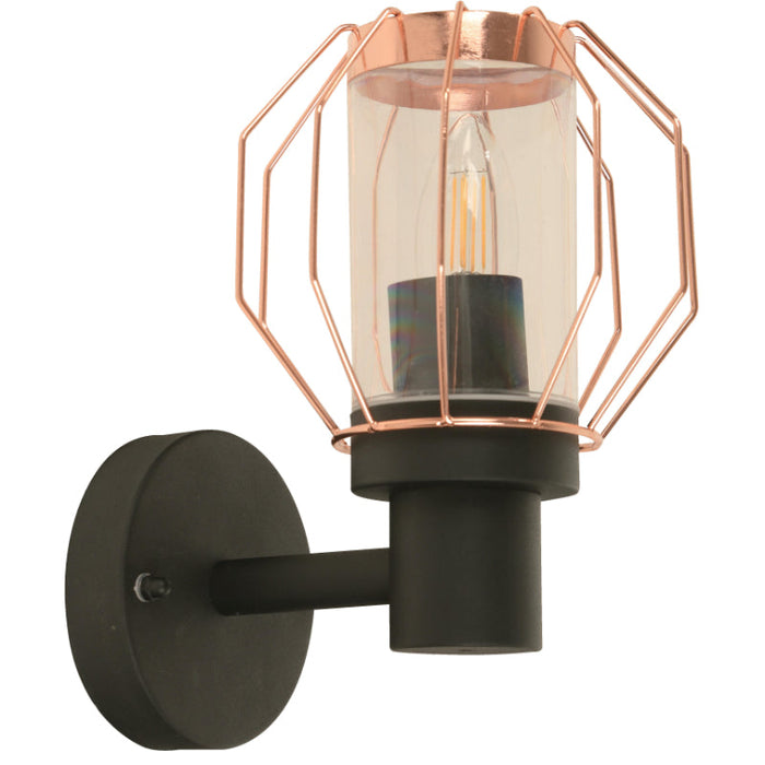 LAMP. EXT. PARED NEGRO 1L E27 40W