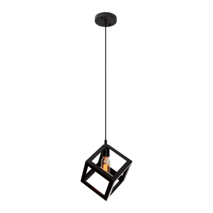Lámpara Colgante Inlite Acero Color Negro de 1 Luz
