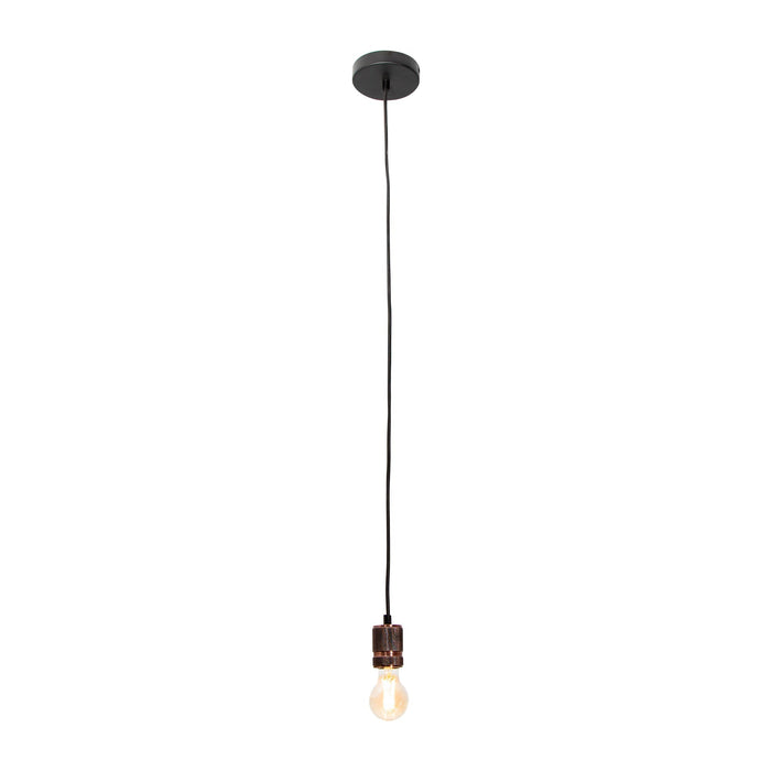Lámpara Colgante Mini Retro Bronce Antiguo E27 60W 1 Luz