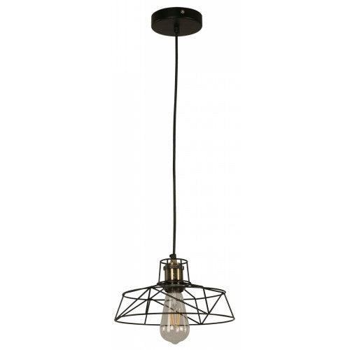 Lámpara Colgante Negro 1L E27 60W