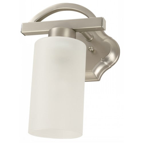 LAMP. PARED NÍQUEL Y CROMO MATE 1L E27 60W