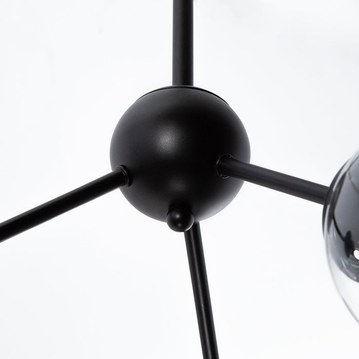 Lámpara Colgante Moderna Ike Lite Negro 60W E27 de 3 Luces