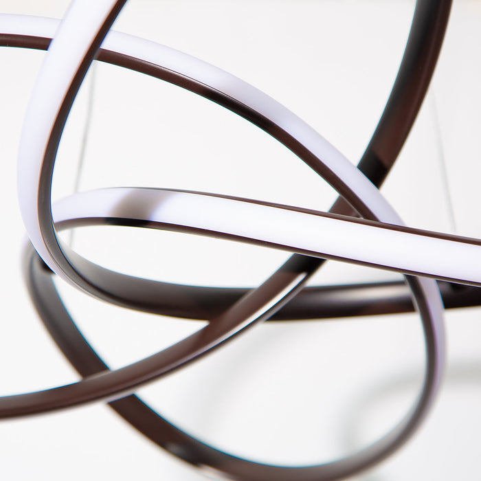 Lámpara Colgante LED, Acabado marrón oscuro, 30W