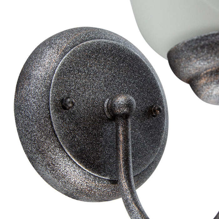 Aplique De Pared Plateado 60w E27 1 Luz