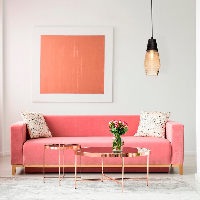 Lámpara Colgante Sleek Chic Negro E27 60w 1 Luz