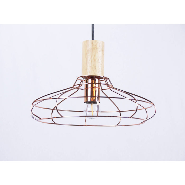 Lámpara Colgante Cobre 1L E27 40W