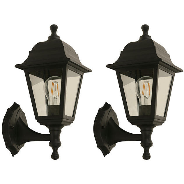 LAMP. EXT. PARED NEGRO 1L E27 40W (2 PIEZAS)