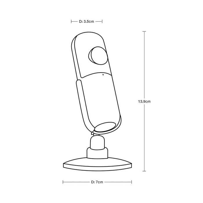 Cámara inteligente acabado en blanco 5w