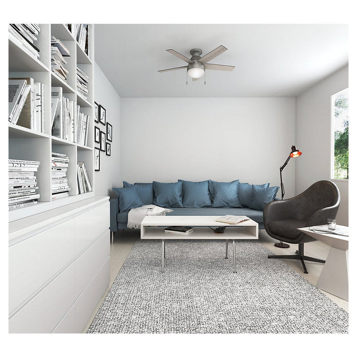 Ventilador de Techo Anslee de 46 pulgadas con Luz LED Gris Acero
