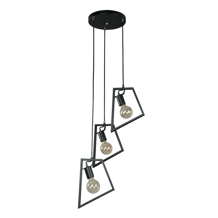 LAMP. COLGANTE NEGRO 3L E27 40W