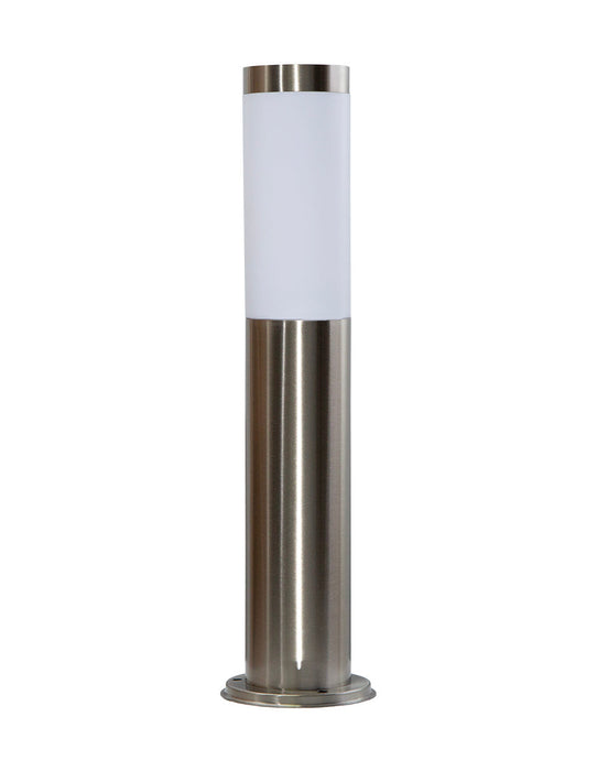 Lámpara De Piso Plateada 60w E27 1 Luz