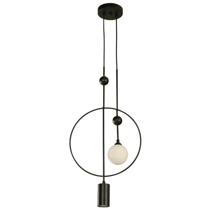 LAMP. COLGANTE NEGRO 2L GU10/G9 35W 25W