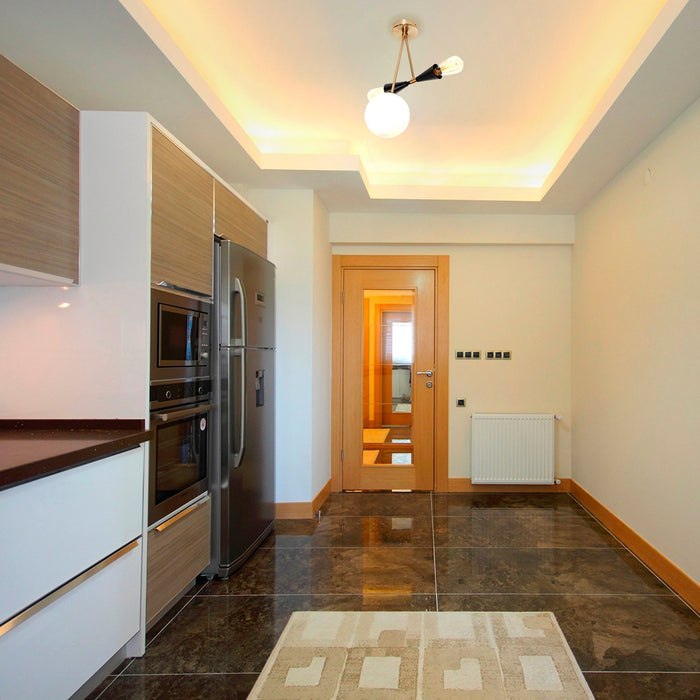 Lámpara de Techo Negro 3 Luces  E27 40w