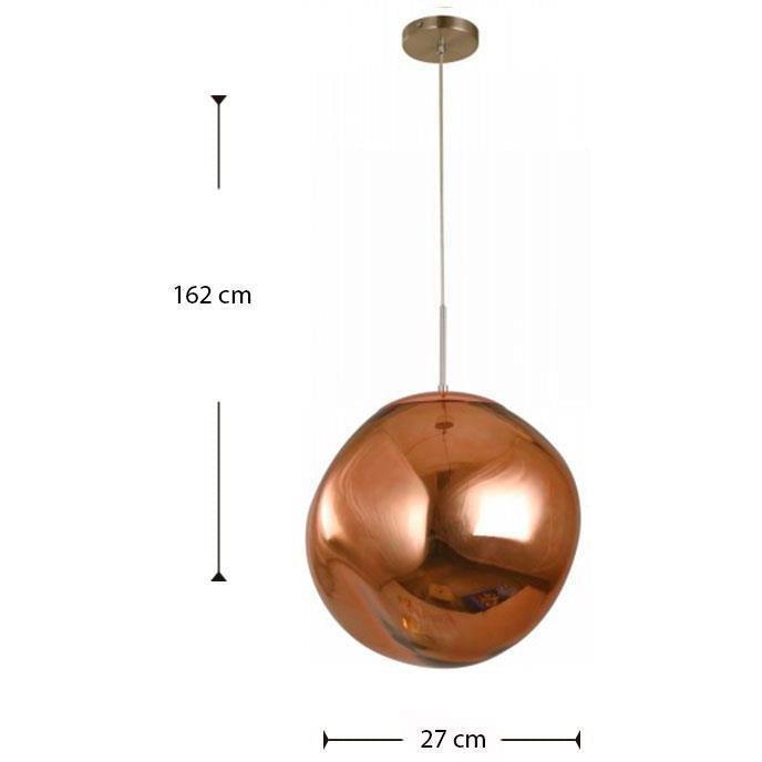 Lámpara Colgante Cobre 1L E27 10W