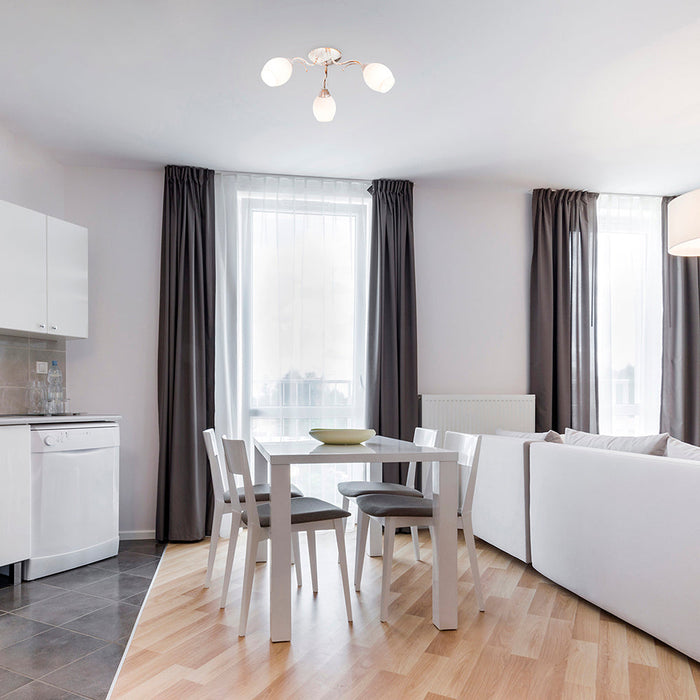 Lámpara Techo Blanco Mate E27 40W 3 Luces