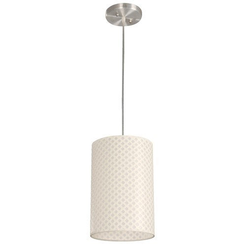LAMP. COLGANTE PLATEADO 1L E27 60W