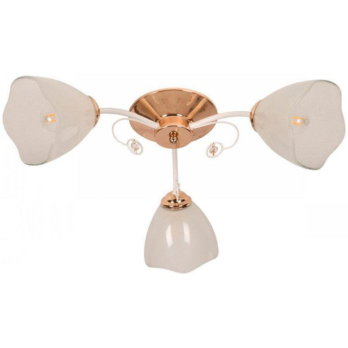 Lámpara Techo Dorado 3L E27 60W