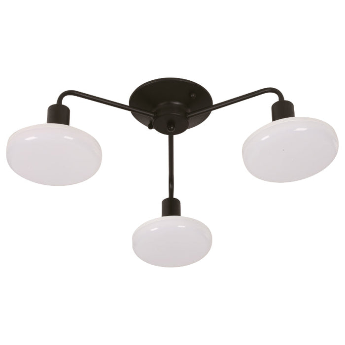LAMP. TECHO NEGRO 3L E27 60W I/B LED UFO