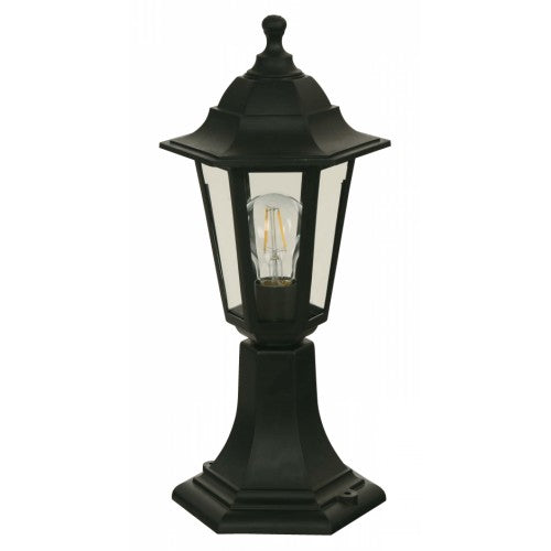LAMP. EXT. POSTE NEGRO 1L E27 40W