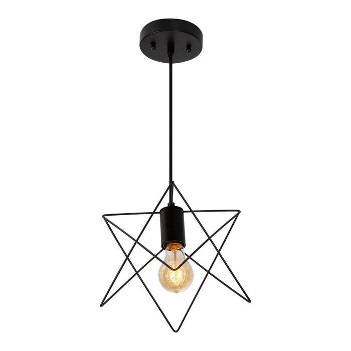 Lámpara Colgante Negro Mate 1 Luz E27 60w