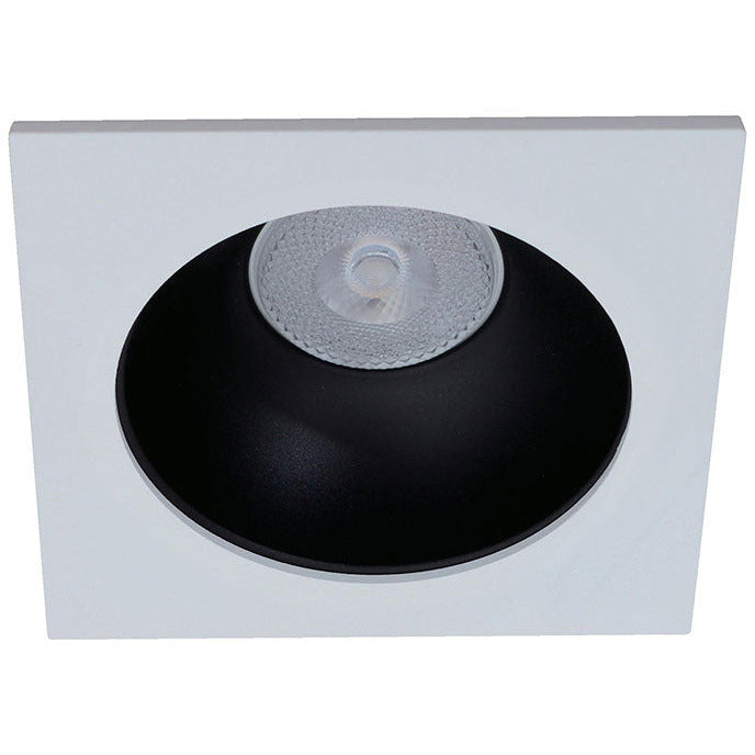 LAMP. TECHO EMPOTRABLE BLANCO Y NEGRO 1L GU10 13W