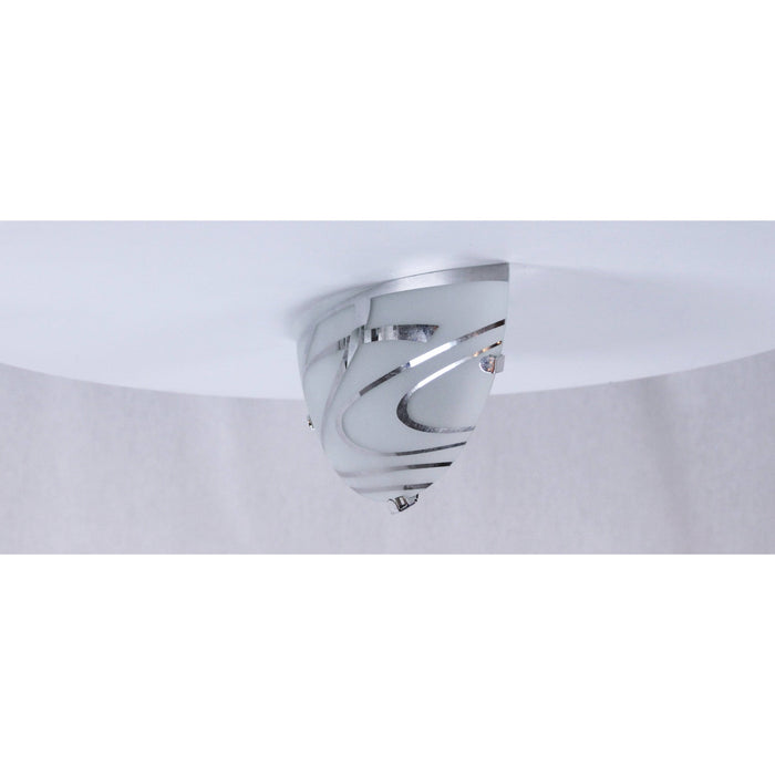 LAMP. PARED BLANCO CROMO 1L E27 60W