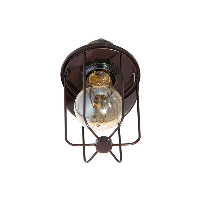 Lámpara de Pared Negro Oscuro Vanity de Baño 40w T45 1 Luz