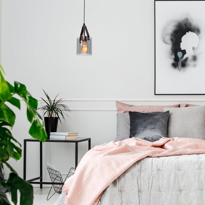 Lámpara Colgante Modern Luxe Negro E27 10w 1 Luz