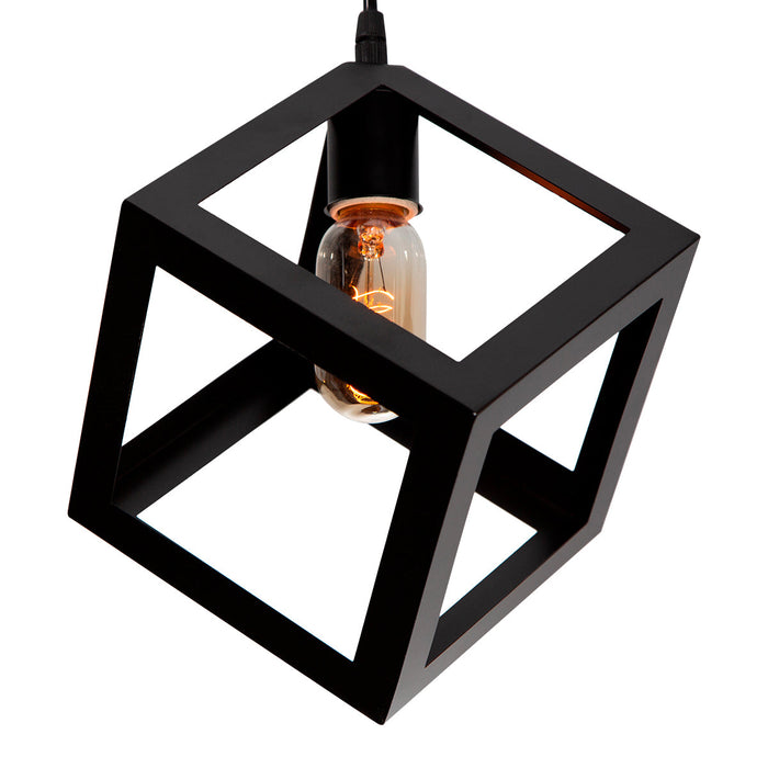 Lámpara Colgante Inlite Acero Color Negro de 1 Luz