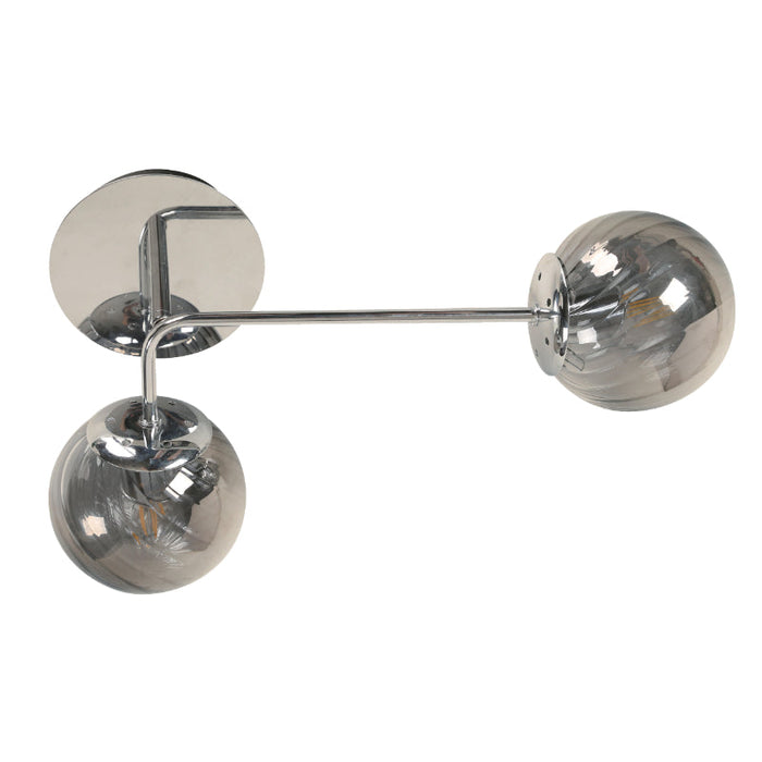 LAMP. PARED CROMO 2L E27 40W