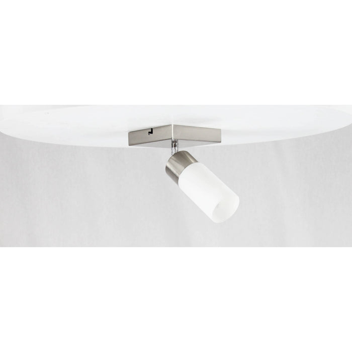 LAMP. TECHO NÍQUEL SATINADO 1L E27 60W